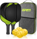 Graphite Pickleball Set of 2 with 4 Balls and Carry Bag B596