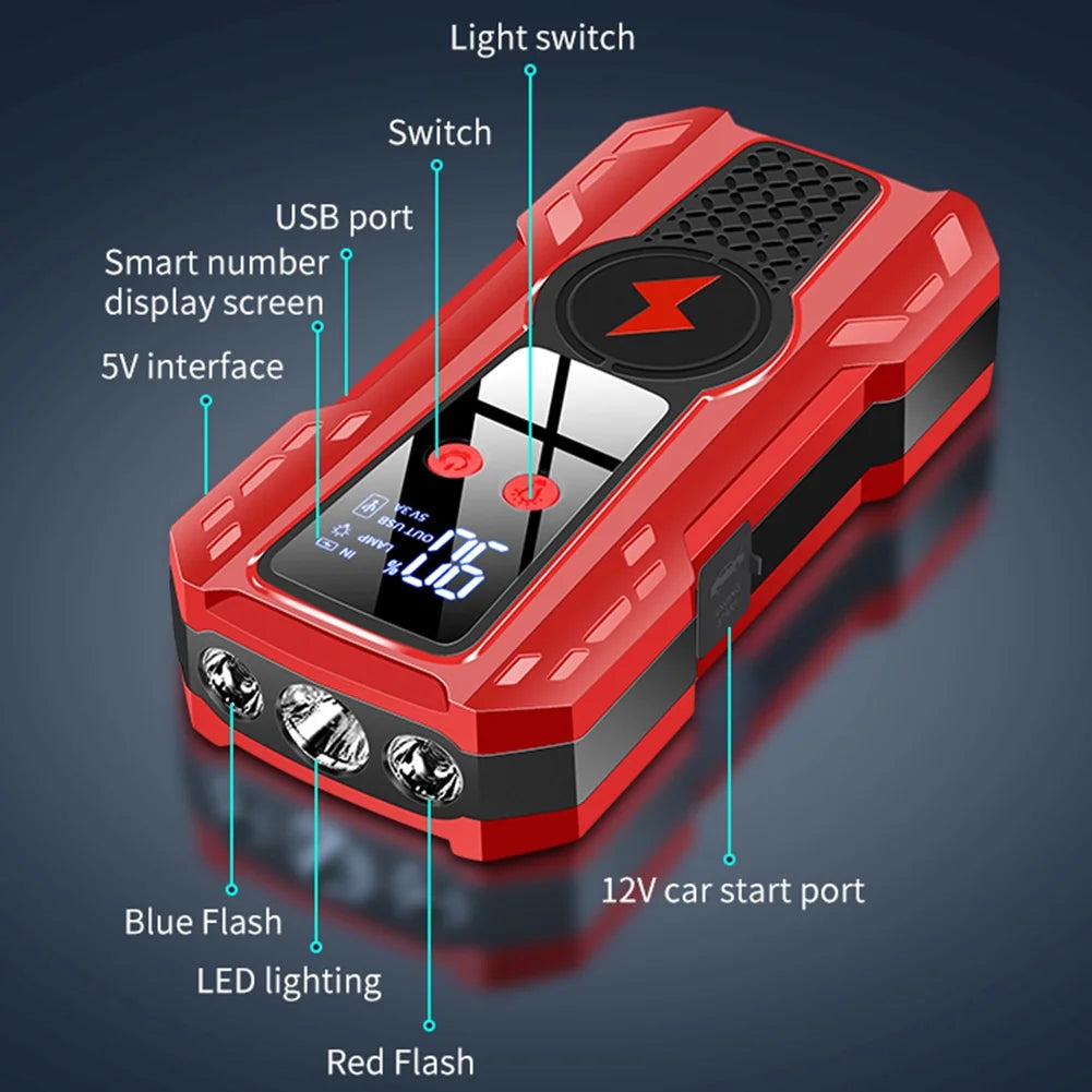 5000A Peak 12V Car Jump Starter with LCD Display H5974