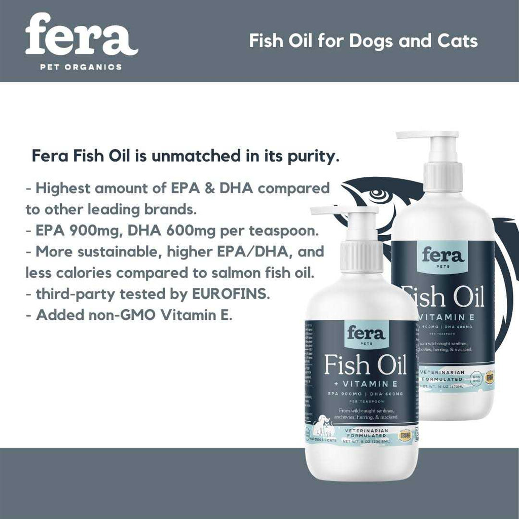 Fish Oil + Vitamin E Supplement for Dog & Cat X624