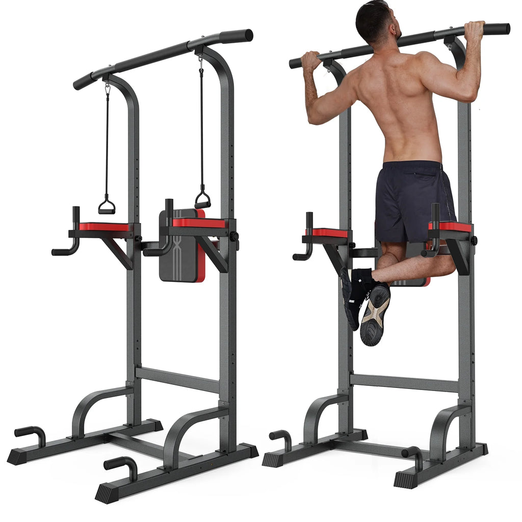Multifunction Power Tower Dip Station Pull up Bar D126388