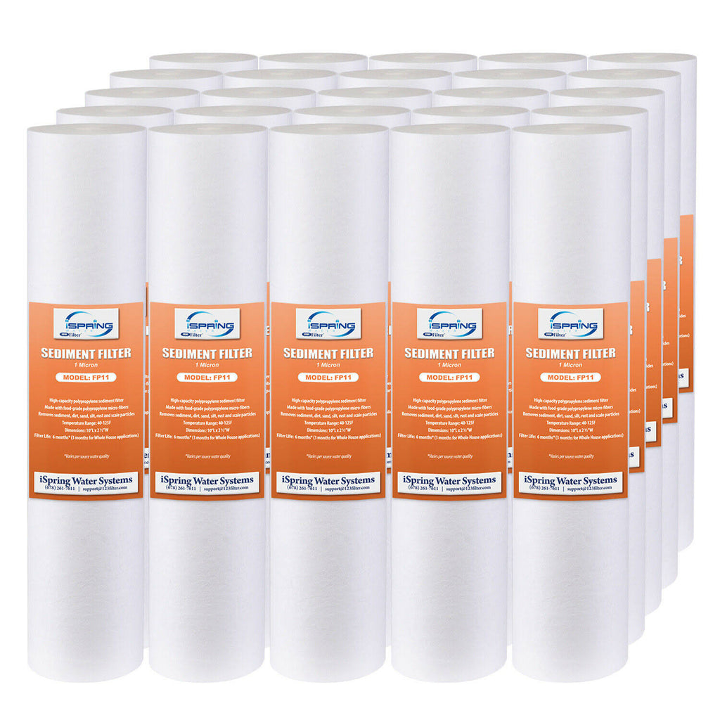 1 Micron Sediment Filter Cartridges 10 by 2.5-Inch 25-Pack R2701