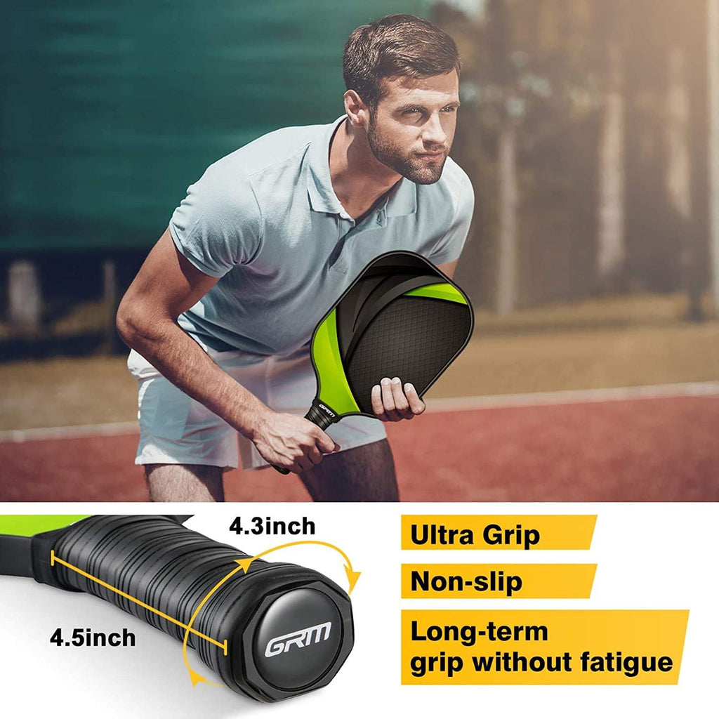 Graphite Pickleball Set of 2 with 4 Balls and Carry Bag B596