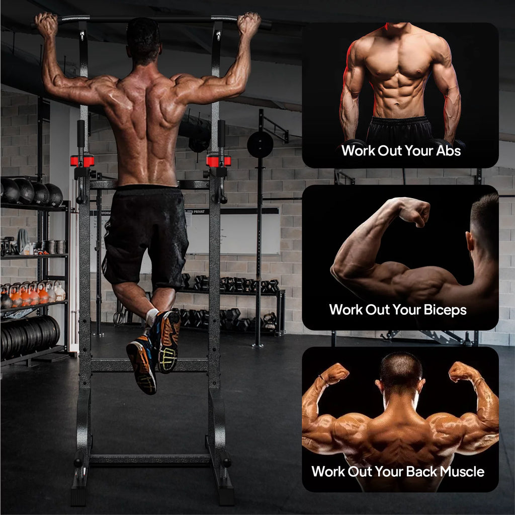 Multifunction Power Tower Dip Station Pull up Bar D126388