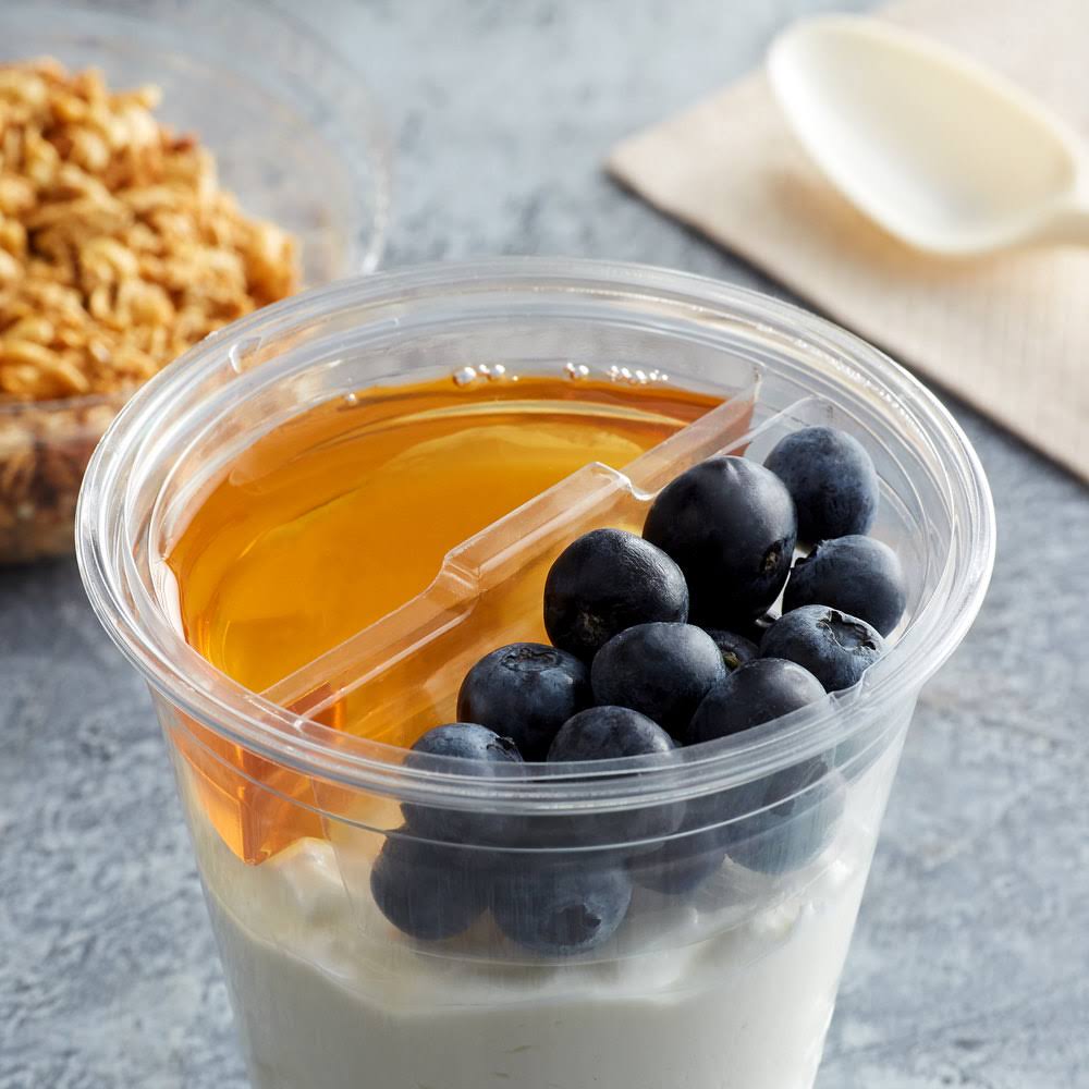 4 oz Divided Clear Pet Wide Parfait Insert R35674