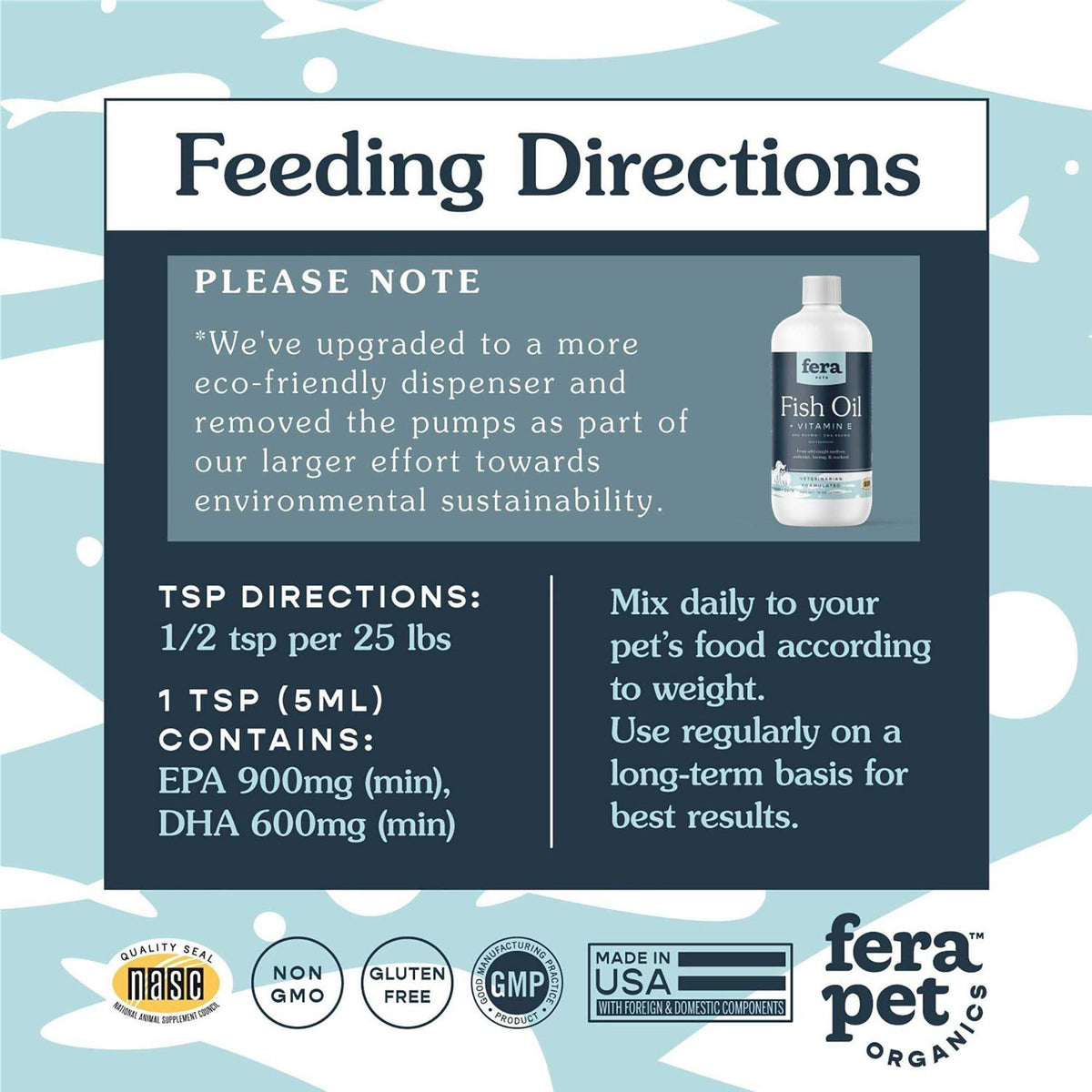Fish Oil + Vitamin E Supplement for Dog & Cat X624