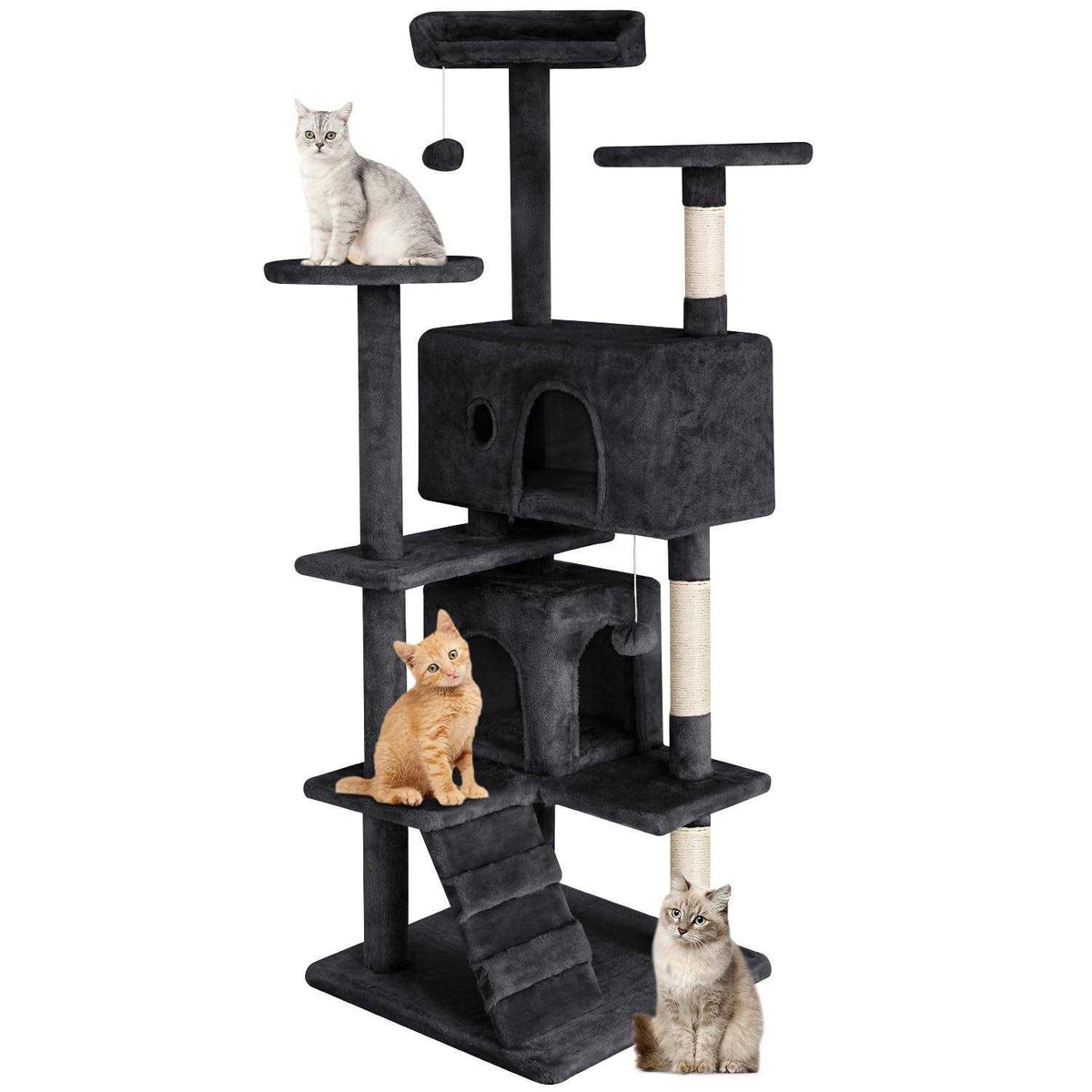 54in Cat Tree with Scratching Post F1438