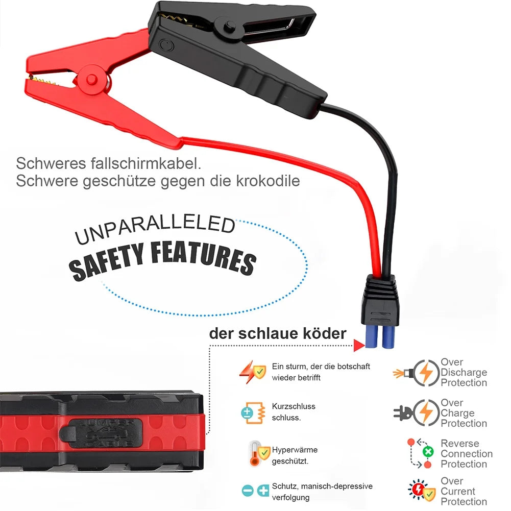 5000A Peak 12V Car Jump Starter with LCD Display H5974